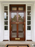 Heritage Brass steel storm door